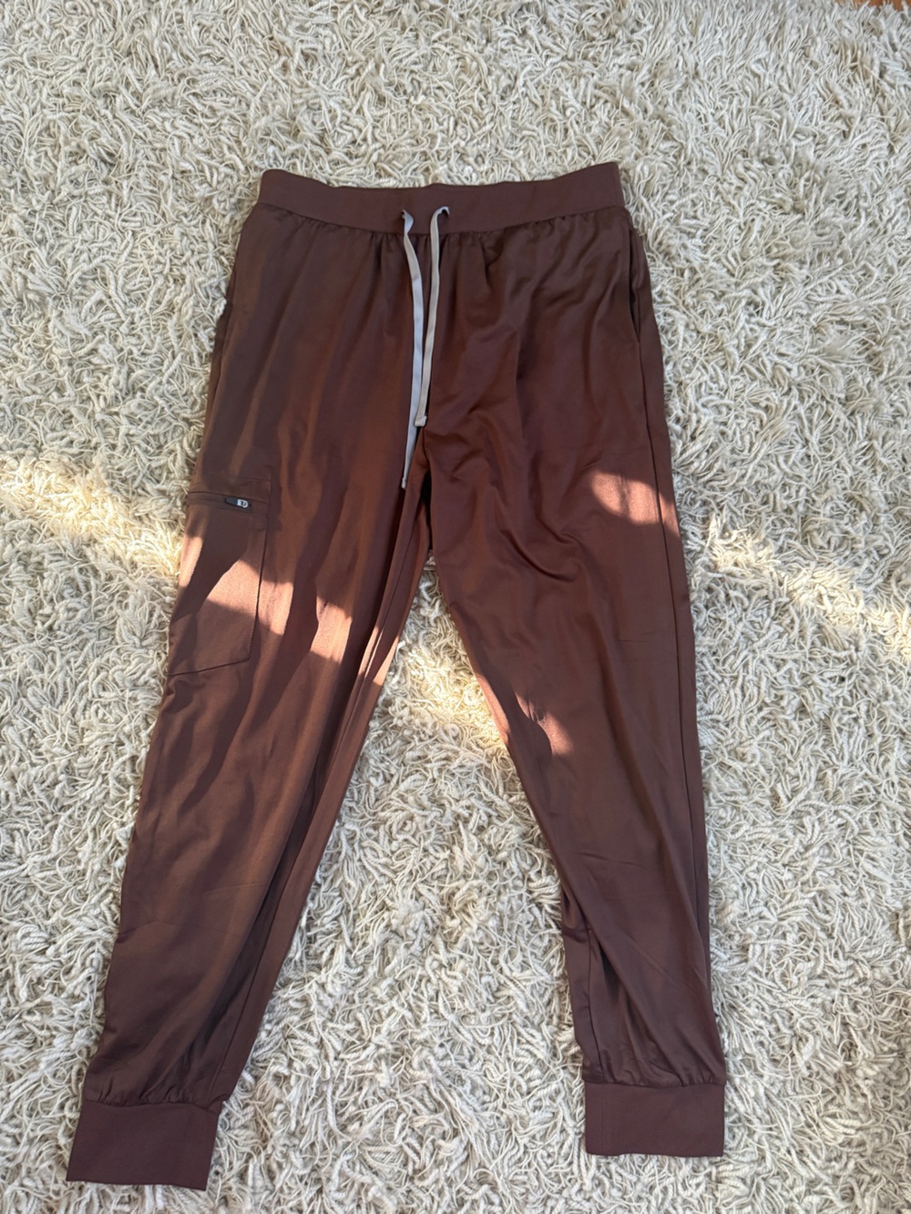 Women's Brown Drawstring Jogger Pants